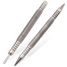 Saipor 2pcs Dual Head Nail Setter and Hinge Pin Remover Punch Set, 3/32″& 1/16″Heads Hammerless Spring Nail Set