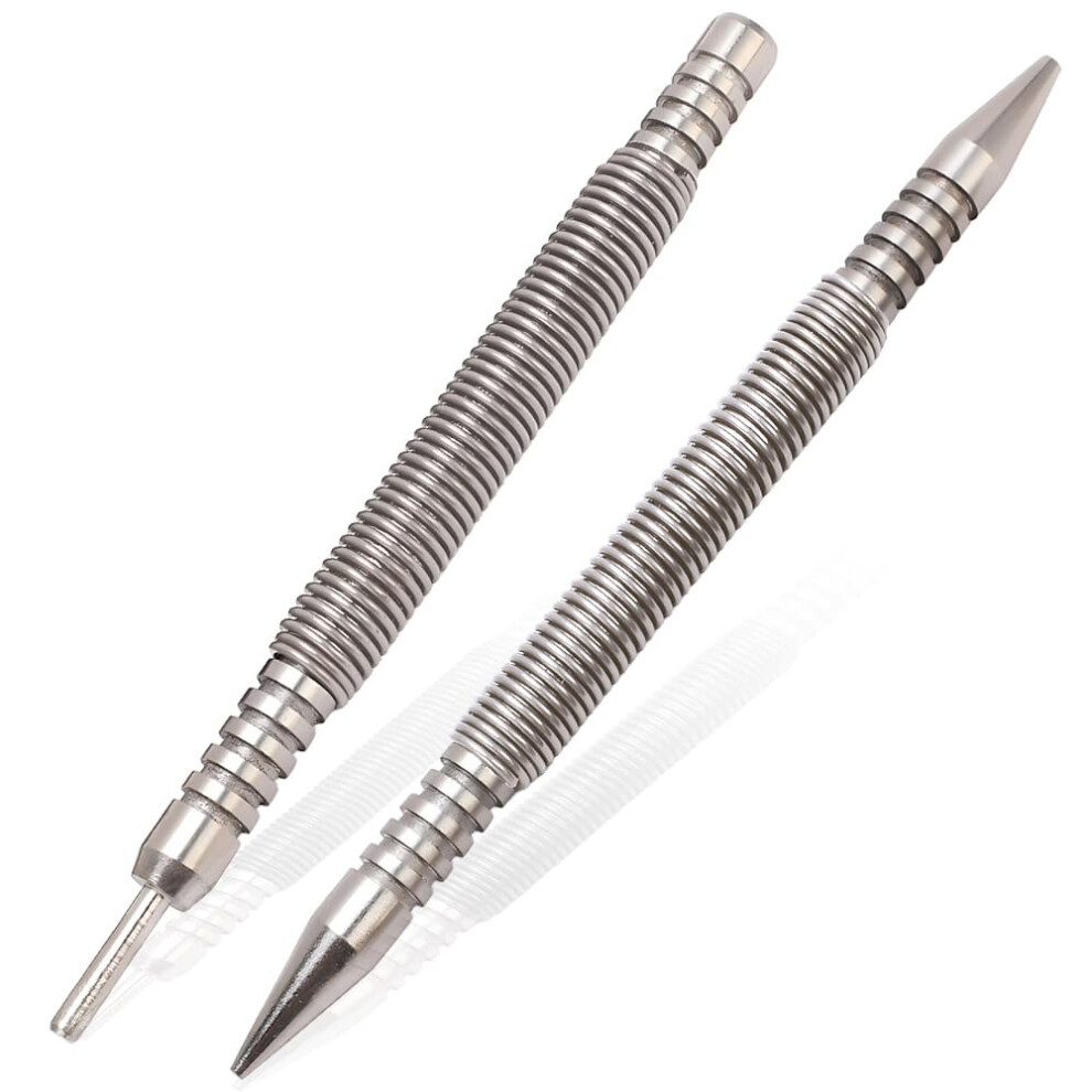 Saipor 2Pcs Dual Head Nail Setter And Hinge Pin Remover Punch Set, 3/32Â³& 1/16Â³Heads Hammerless Spring Nail Set 5051226979279