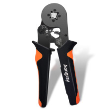 Ferrule Crimper Plier, Aongray Self-Adjustable Ratchat Wire Crimping Tool [0.25-10mm² / AWG23-7], Crimping Pliers to Crimp The Bootlace Ferrules