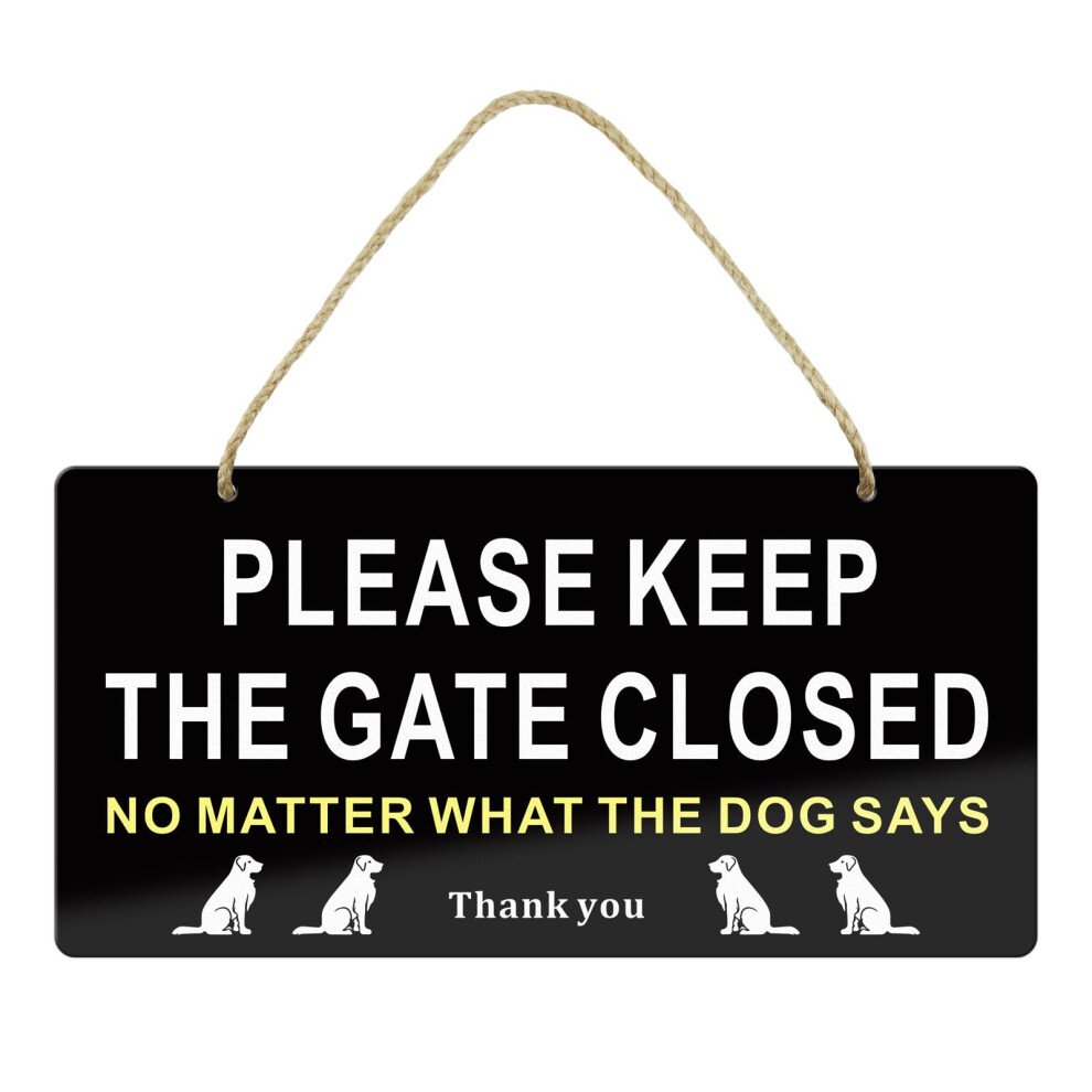 Sinmao Funny Please Keep Gate Closed Sign 12X6 Inches Reflective Aluminum Rust Free Warning Signs Metal For Fence Lawn Garden Yard Signs Outdoor 5051226977398