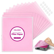 HALMAI 200 Sheets Nail Dust Collector Filter Paper, Disposable Nail Dust Filters for Most Nail Dust Collector Machine