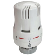 White Thermostatic Radiator TRV Valve Head Replacement