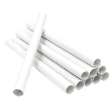 10 PCS Radiator Pipe Covers White Radiator Pipe Covers PVC Plastic Sleeves 15mm x 200mm Thickened Radiator Copper Pipes Collars for Central Heating