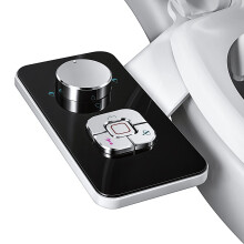 Bidet Attachment for Toilet UK- SAMODRA Non-Electric Cold Water Bidet Toilet Seat Attachment with Pressure Controls,Retractable Self-Cleaning Dual