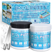 Pool Putty, 17.6oz/500g 2 Part Epoxy Pool Putty for Underwater or Above-Water Crack Leak Filling and Repair