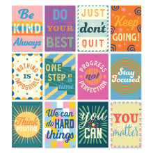 S&O Postcards for Mailing - Postcards Bulk Pack w/Inspirational Messages - 60 4x6 colorful cards to appreciate Kids