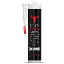 STYX Black Sealant Waterproof, Window Sealers, Outdoor Sealer for Leaks Concrete Glass Metal, Shower Sealant, Marine Grade, Aquatic Hybrid Adhesive