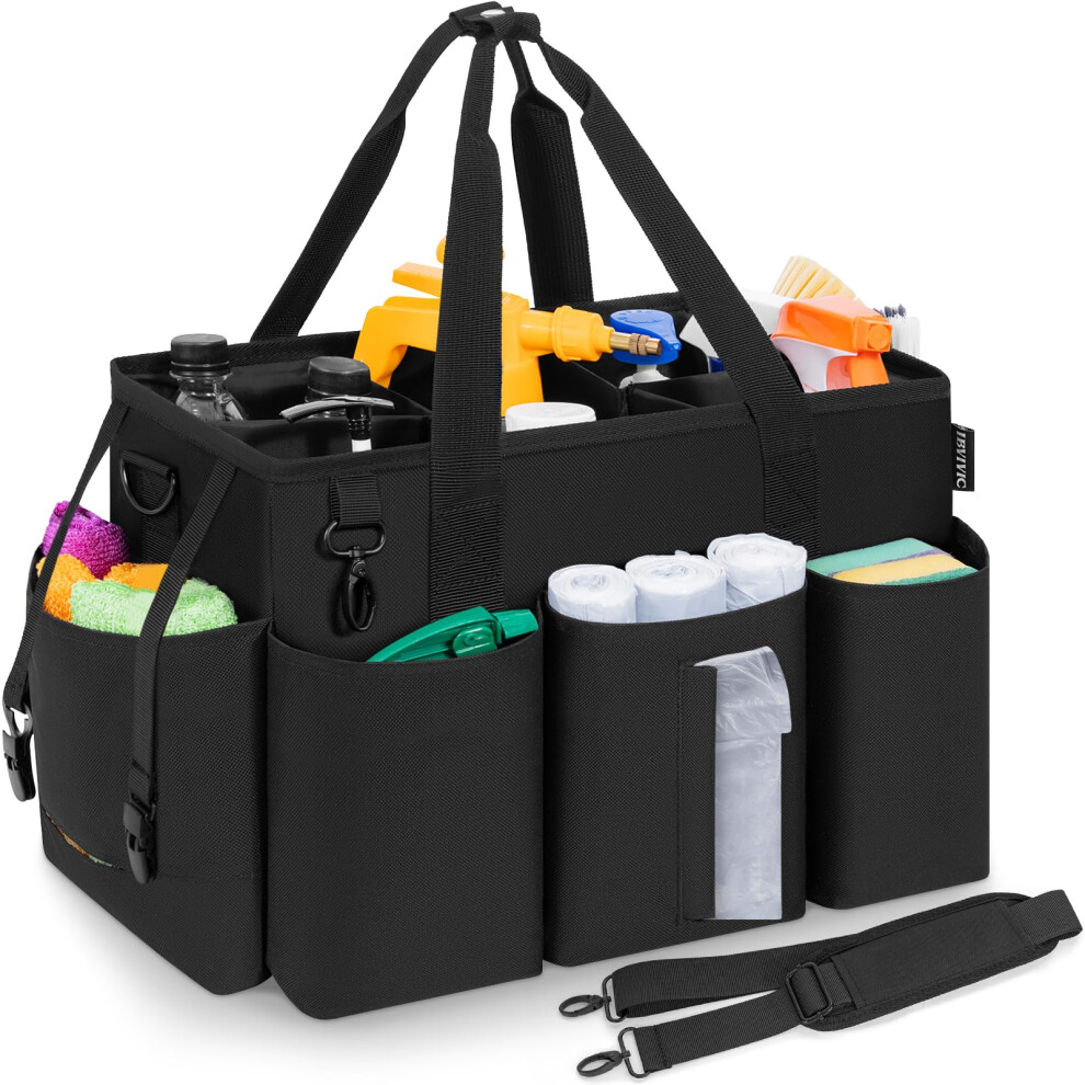 Freeamg Cleaning Caddy Bag With Detachable Dividers, Cleaning Products Organiser With Handles & Adjustable Shoulder Strap 5051226903113