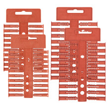 100pc 5mm Screw Wall Plugs | 25mm Masonry Fixings for Brick, Blockwork & Concrete | Ideal for Shelves, Hooks, Small Brackets & General DIY