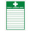V Safety First Aiders Sign - Portrait - 150mm x 200mm - 2mm Rigid Plastic 1