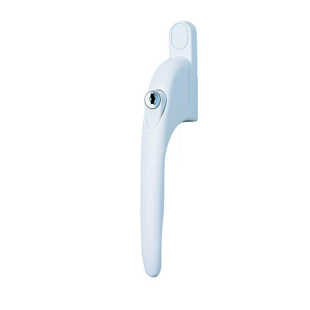 Yale P-Ywhlck40n-Wh Universal Window Handles, Fits Right Or Left Handed Windows, 40Mm Spindle, Lockable, Boxed, Suitable For Pvcu Windows 5051226897443