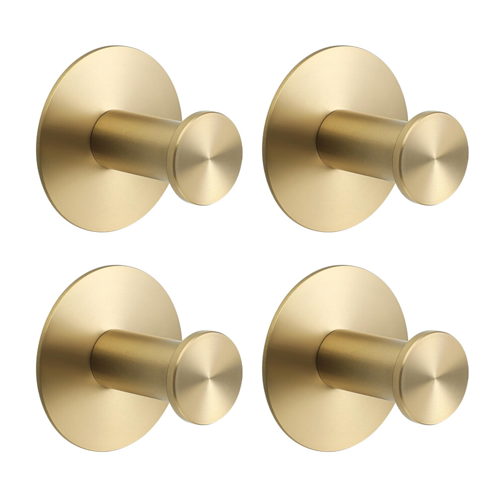 Sayayo Self Adhesive Hooks Gold 4Pcs Sticky Coat Hook For Hanging Towels Wall Ho 5001998821146