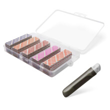 Pronese Sanding Sponge Set for Hobby Models 25PCS (320# 400# 600# 800# 1000#), Wet Dry Reuse,with Storage Box and Cleaning Brush for Model Polishing