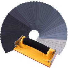 SIQUK 48 Pcs Wet and Dry Sandpaper with Sanding Block Sander 120 to 7000 Grits Sanding Paper Assorted 9 x 3.6 Inches Abrasive Paper for Automotive