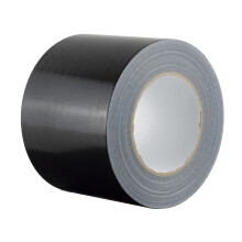 GTSE Wide Black Duct Tape, 100mm x 50m, 4” Waterproof Strong Adhesive Gaffer Tape for Patching, Sealing, Securing Cables and Labelling