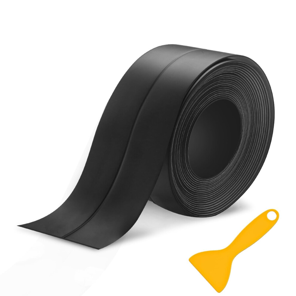 1.97Ft Wide Black Bath Sealant Strip, 5M Waterproof/Oilpproof Bathroom Seal Tape,Removable Adhesive,Caulk Strip Adhesive Sealant Tape For Bathtub 5051226975448