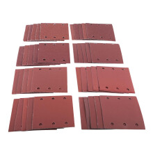 Amtech 40pc Mixed Grit Square Sanding Sheet Set (110 x 100 mm), Aluminium Oxide Abrasive for Multi-Surface Sanding and Detailing