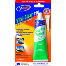 VTech Clear RTV Silicone Gasket Sealant 250C (85gm) - Water Resistant Sealant