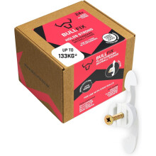 Bullfix Extra Plasterboard Fixings Heavy Duty Pack - 24 Pack, Drywall Anchor for Insulated Plasterboard