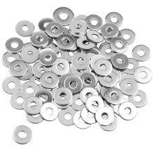 Caianwin M5 Washers 100Pcs, M5 x 15mm Penny Washers Stainless Steel Flat Washer for m5 Bolts Screws & Nuts