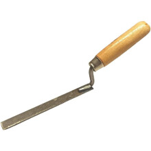 Strong Finger Pointing Trowel 12 mm - 0.47 inch Spring Carbon Steel Tuck with Wooden Handle (12mm)