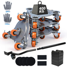 Furniture Movers with Wheels, 400kg Max Load Capacity Heavy Duty Carbon Steel Furniture Lifter Sliders Tool