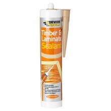Everbuild Timber and Laminate Sealant – Permanently Flexible – Sealant and Gap Filler – Solvent Free – Pine – 290ml