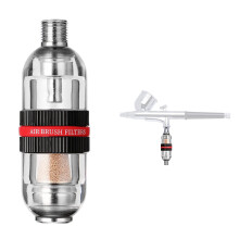 Rosemary Mini Airbrush in-Line Air Filter, Double Filtration (Bronze + Cotton) Water Oil Separator