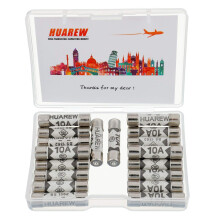 20 Pcs 10A 240V 6.3x25 mm BS1362 0.248x0.984 Inch Ceramic Tube Fuses