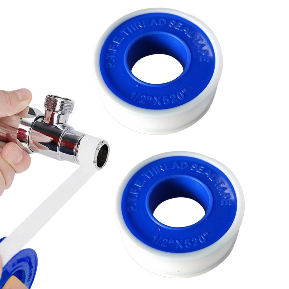 Kineticore Ptfe Pipe Slealant Seal Teflon Tape, Plumbers Tape,Waterproof Plumbers Plumbing White 12Mm X 10M (2 Pack) 5051226975813