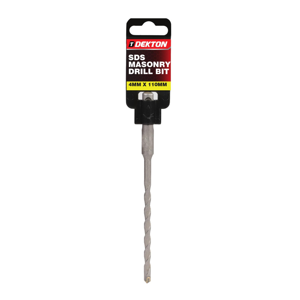 Dekton Sds Masonry Drill Bit 4Mm X 110Mm | Heavy Duty For Block, Brick & Concrete | Precision Drill Bit For Accurate Holes 5051226976858