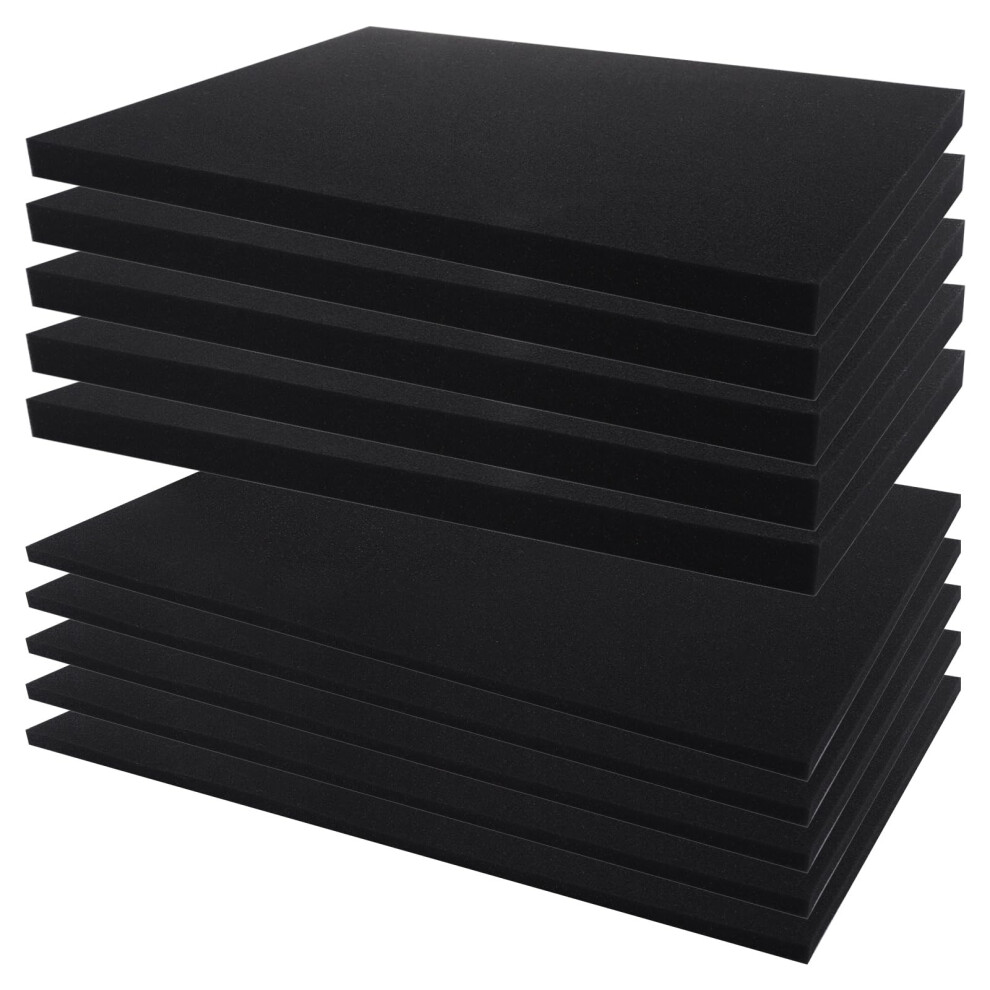 Akolafe 10 Pack Tool Box Foam 400X300mm Foam Insert Toolbox High Density Square Foams Pre Cube Packing Foam Sheet For Tool Box Organisation, Packing 5051226934742