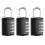 Combination Padlocks, 3 Pcs 4 Digit Locker Padlock, Combination Lock, Small Padlock 1