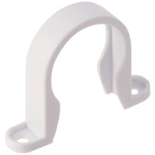Merriway BH02880 (4 Pcs) Waste Compression and Push-Fit Fittings Pipe Clips, White 40mm - Pack of 4 Pieces