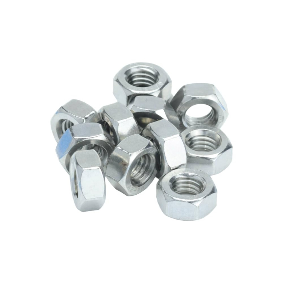 M8 (8Mm) Hex Full Nut - A2 Stainless Steel (Pack Of 20) 5051226909467