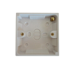 16mm Single Gang Backbox/Pattress for Electrical, Networking and Telecoms (Qty 1)