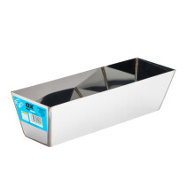 OX Pro Stainless Steel Plasterers Mud Pan - 12 in / 300mm, Blue