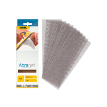 Mirka Abranet net sandpaper strips 80x230 mm/Hook & loop/Grit P180 / 10 pcs / AE175F1018 / for dust-free sanding of wood, walls, metal, aluminium
