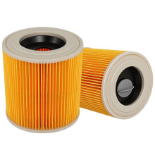Cartridge Filter Compatible with Karcher, 2Pcs Replacement for WD2 WD3 MV2 MV3 Series A K SE 4001 SE 4002 Wet & Dry Vacuum Cleaners part NO