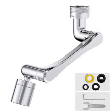 Faucet Extender Aerator,Solid Brass Kitchen Sink Tap Aerator 1440 Rotatable 2 Spray Mode Tap Spray Head Faucet Attachment for Kitchen/Bathroom