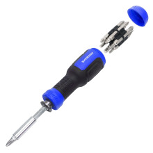 SHARDEN Multibit Screwdriver 13-in-1 Screw Driver Adjustable Extension Screwdriver Multitool All in One with Torx Security, Flat Head, Phillips, Hex