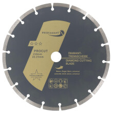 PRODIAMANT diamond cutting disc universal 230mm 9inch x 22.2 mm concrete, stone, brick 9 inch diamond disc 7mm segment