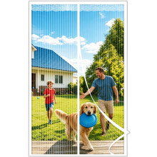 Fly Screens Doors Nets Patio Curtain Insect Mesh for Keeping Out Flies & Bug, Flyscreen French Doors, Screen Door Fly Screen