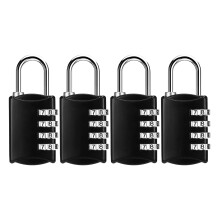 DAYGOS Small Padlocks, 30mm Combination Pad Lock for Gym Locker with 3mm Shackle, [4 Pack] Security Suitcase Locks with 4 Digit Code for Luggage
