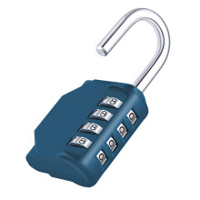 ZHEGE Combination Padlock for Locker, Code Padlock Outdoor or Fence Gate, Sheds, 4 Digit Number Lock for Gym Locker, School Locker (Peacock Blue)