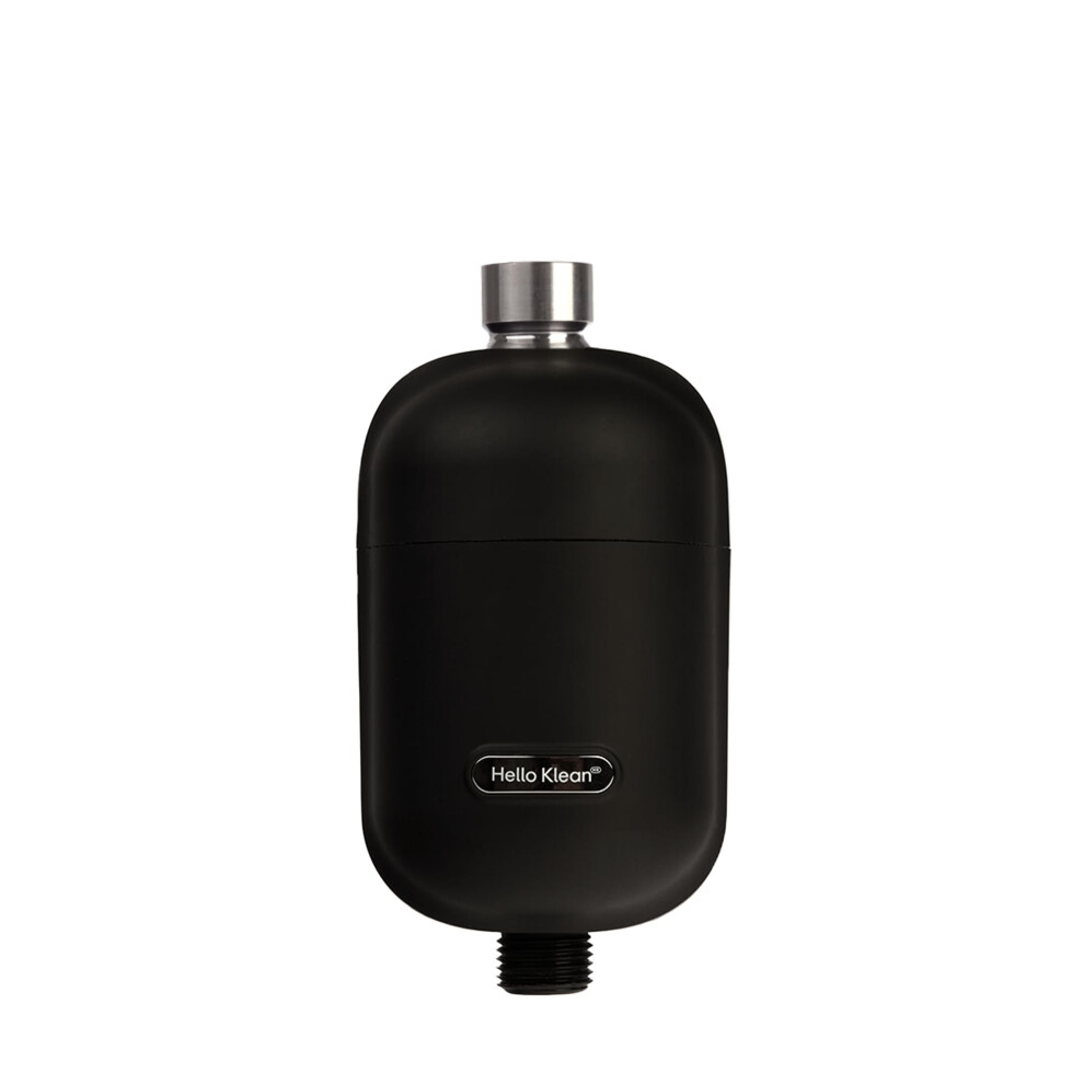 Hello Klean Shower Filter In Black - Filter Unwanted Metals, Chlorine & Impurities Found In Water - Improves Quality Of Skin & Hair 5051226987526