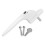 Yale uPVC Universal Window Handle Inline Locking Espag Double Glazing White 30mm 1