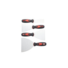 Fit For The Job 4 Piece Wallpaper Scrapers Set, Stainless Steel Paint Scrapers, 1.5'', 3'', 4'', 5'' Putty Knife