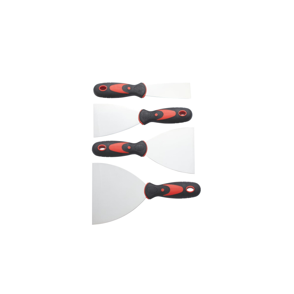 Fit For The Job 4 Piece Wallpaper Scrapers Set, Stainless Steel Paint Scrapers, 1.5'', 3'', 4'', 5'' Putty Knife 5051226944390
