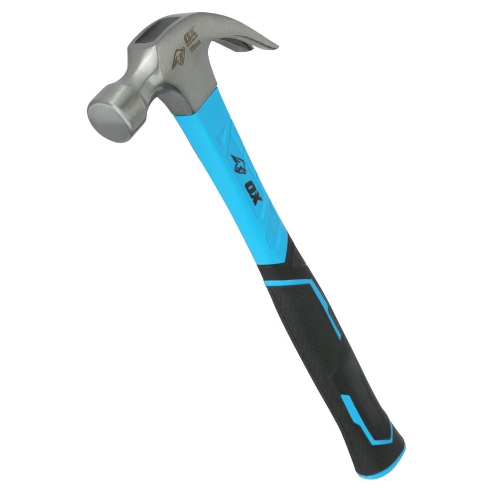 Ox Trade Fibreglass Handle 20Oz, Claw Hammer 5051226967122